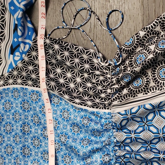 LOFT MEDALLION BLOUSON BOHO DRESS SIZE: LP - Picture 9 of 14